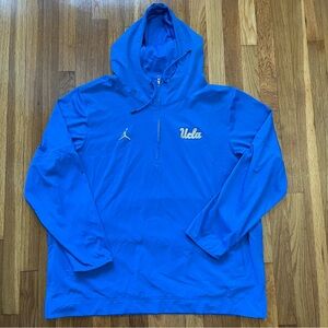 Men's Jordan Brand Blue UCLA Bruins Player Half-Zip Jacket